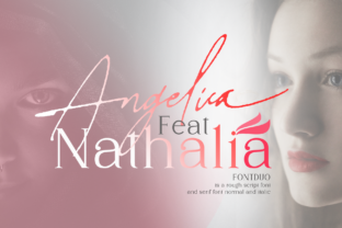 Angelica Feat Nathalia Typeface for Editorial Design