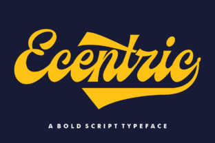 Ecentric Font: A Handwritten Typeface for Real-World Branding