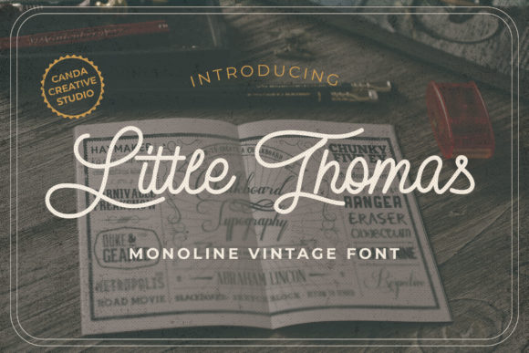 Little Thomas: A Handwritten Font with Vintage Charm for Editorial Design