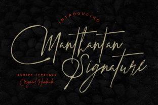 Manthantan Signature: A Premium Script Font for Campaign Impact