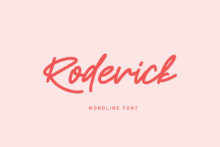 Roderick: A Script Font with Quiet Elegance