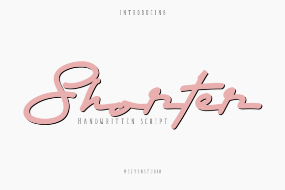 Shorter Font: A Modern Script That Elevates Brand Visuals