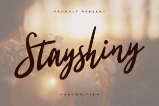 Stayshiny Font: A Handwritten Typeface for Editorial Elegance
