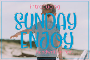 Sundayenjoy: A Handwritten Font for Heartfelt Craft Creations