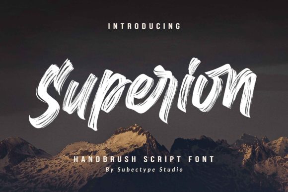 Superion Font: A Handwritten Typeface for Digital Branding