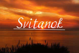 Svitanok: A Modern Handwritten Font for Editorial Design
