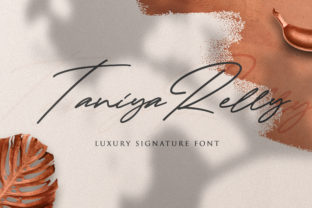 Taniya Relly: A Magical Handwritten Font for Elegant Craft Projects