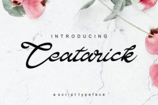 Teatarick: A Handwritten Font for Editorial Elegance