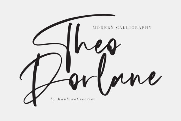 Theodorlane Font: A Handwritten Typeface That Brings Authenticity to Branding