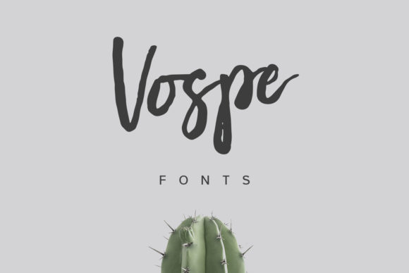 Vospe: A Handwritten Font for Editorial Design and Brand Identity